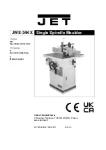 Preview for 1 page of Jet JWS-34KX Operating Instructions Manual