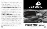 Preview for 11 page of Jetboil MIGHTYMO Instructions Manual