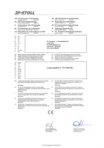 Preview for 2 page of JF-Stoll FCT 900 Spare Parts Book And Instruction Manual