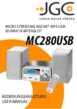 JGC MC280USB User Manual preview