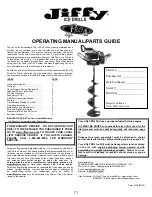Jiffy PRO 4 Operating Manual/Parts Manual preview
