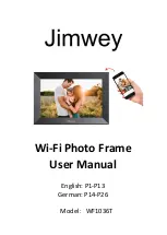 Preview for 1 page of Jimwey WF1036T User Manual