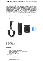 Preview for 2 page of JJC JM-II Series Product User Manual