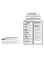 JLT J-965 Instruction Manual preview