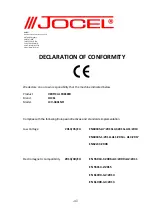 Preview for 48 page of Jocel JCV-380LNFI Instruction Manual