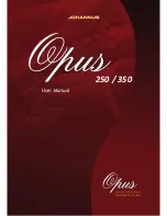 Preview for 1 page of Johannus Opus 250 User Manual