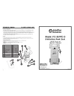 JohnDow Industries FC-25PFC-D Operator'S Manual preview