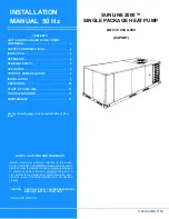 Preview for 1 page of Johnson Controls Unitary Products SUNLINE 2000 BQ 036 Installation Manual