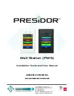 Preview for 1 page of JOHNSON SYSTEMS Presidor Wall Station Installation Manual And User'S Manual