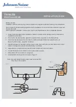 Preview for 2 page of JohnsonSuisse Venezia JBTV3166 Installation Manual