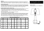 Preview for 1 page of JONATHAN Y YL5050A Manual