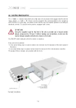 Preview for 14 page of Jonix 70MICVMC2C Use And Maintenance Manual