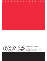 Jonsered GC2123 Operator'S Manual preview