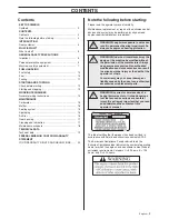 Preview for 3 page of Jonsered HT 2124 Operator'S Manual