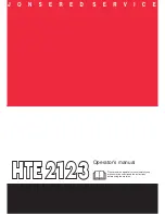 Jonsered HTE2123 Operator'S Manual preview