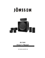 Jonsson JO-5100 Owner'S Manual preview