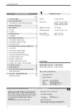 Preview for 2 page of Josef Kihlberg F561 Operating Instructions Manual