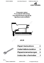 Josef Kihlberg JK20 Repair Instructions preview