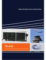 jotron TR-810 Operator And Installation Manual preview