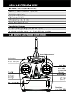 Preview for 2 page of JSF Orion 4 Instruction Manual