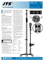 Preview for 2 page of JTS FGM-170T Quick Start Manual