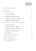 Preview for 4 page of JTS Mh-36G2 Instruction Manual