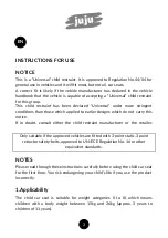 Preview for 2 page of juju Young Rider User Manual