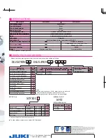 Preview for 4 page of JUKI DLU-5490N Specifications