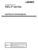 JUKI HZL-600 Instruction Manual preview