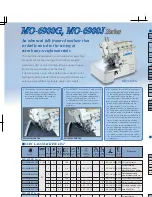 Preview for 2 page of JUKI MO-6900G Series Specifications