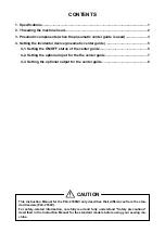 Preview for 2 page of JUKI PLC-2760NV Instruction Manual