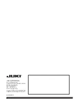 Preview for 36 page of JUKI TL-98QE Instruction Manual