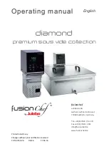 Julabo Fusion Chef diamond Operating Manual preview