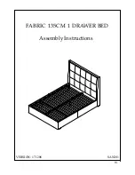 Julian Bowen Limited Santorini Fabric Drawer Bed Assembly Instructions Manual preview