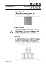 Jung 2224 TSM Operating Instructions preview