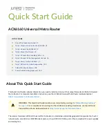 Juniper ACX6160 Quick Start Manual preview