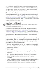 Preview for 31 page of Juniper Allegro 3 Base Owner'S Manual