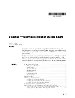 Juniper J2300 Quick Start Quide preview