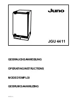 JUNO JGU4411 Operating Instructions Manual preview