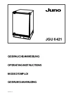 JUNO JGU6421 Operating Instructions Manual preview