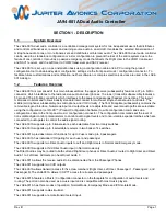 Preview for 5 page of Jupiter Avionics JA94-001A Installation And Operating Manual