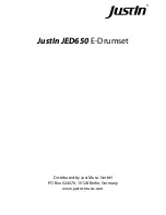 Preview for 36 page of Justin JED650 User Manual