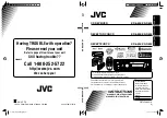 JVC A805 - KD Radio / CD Instructions Manual preview