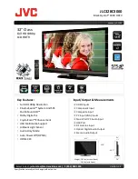 Preview for 1 page of JVC Black Crystal JLC32BC3002 Specifications