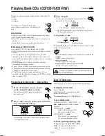 Preview for 15 page of JVC CA-FSP7 Instructions Manual