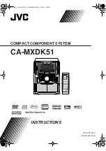 Preview for 1 page of JVC CA-MXDK51 Instructions Manual