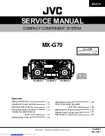 JVC CA-MXG70 Service Manual preview