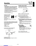 Preview for 26 page of JVC CA-MXG75V Instructions Manual