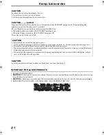 Preview for 2 page of JVC CA-UXDM8 Instructions Manual