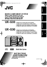 JVC CA-UXG30 (German) Instructions Manual preview